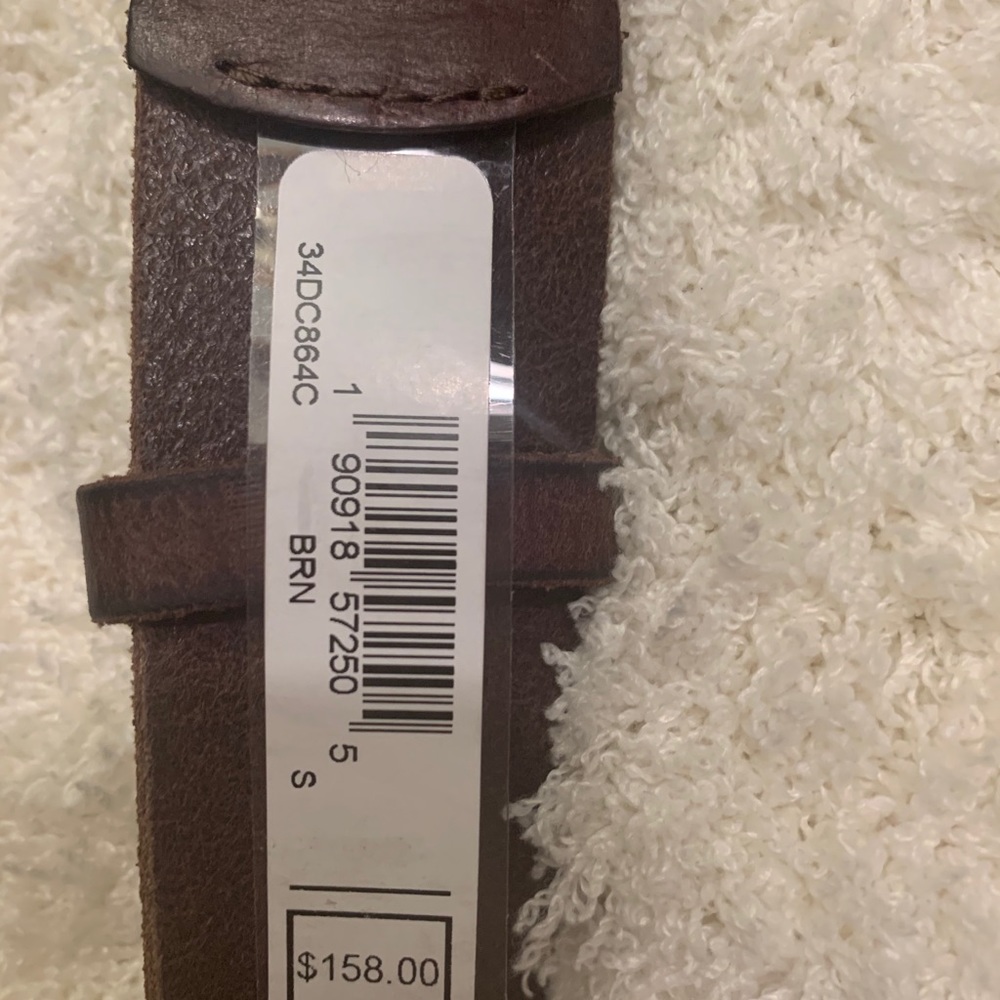 Frye Brown Leather Belt! Size S - Picture 3 of 3